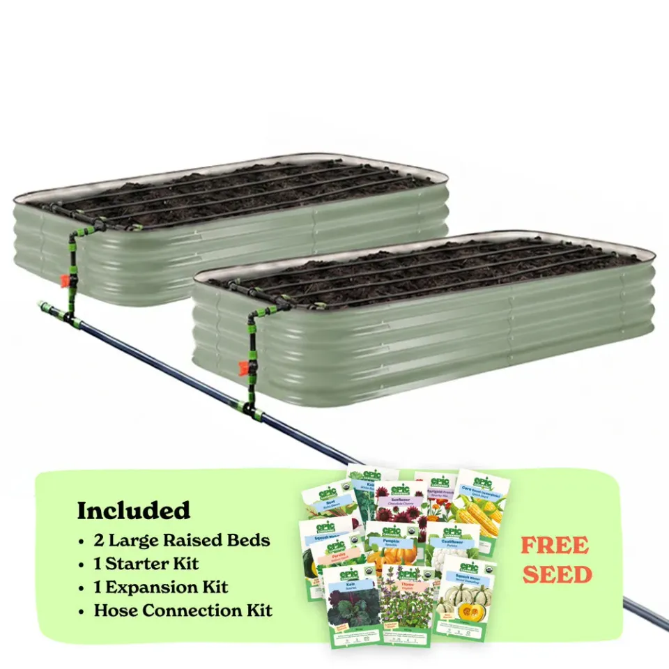 Epic Gardening Bed and Irrigation Kit 2-Pack