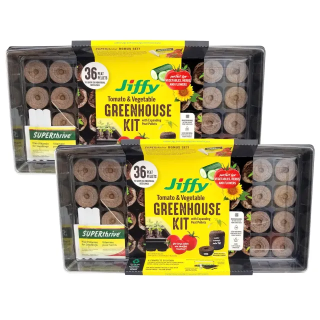 Ferry Morse Jiffy Tomato Vegetable Tray Kit 2 Pack