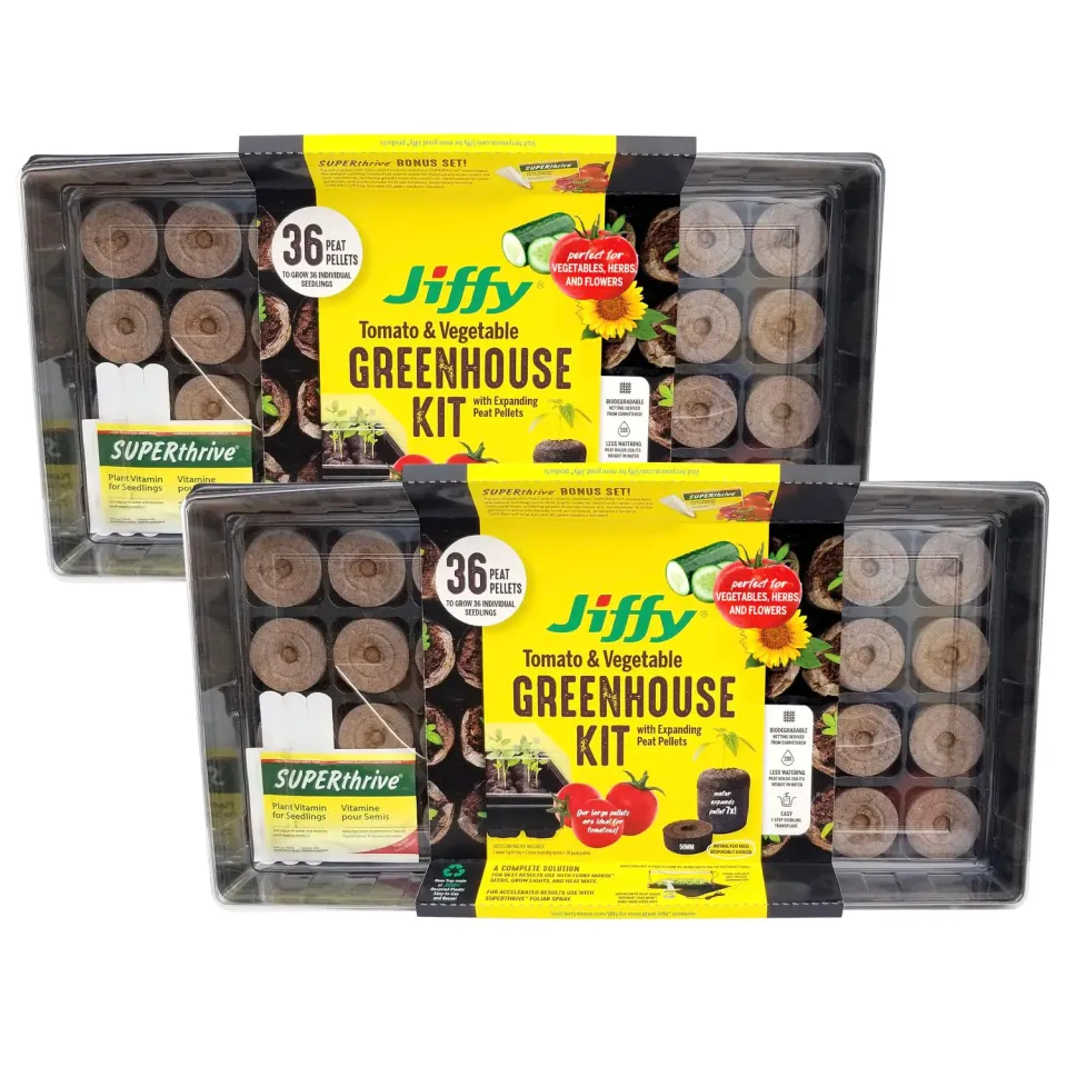 Ferry Morse Jiffy Tomato Vegetable Tray Kit 2 Pack