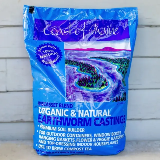Coast of Maine Wiscasset Blend Earthworm Castings Fertilizer 8 QT
