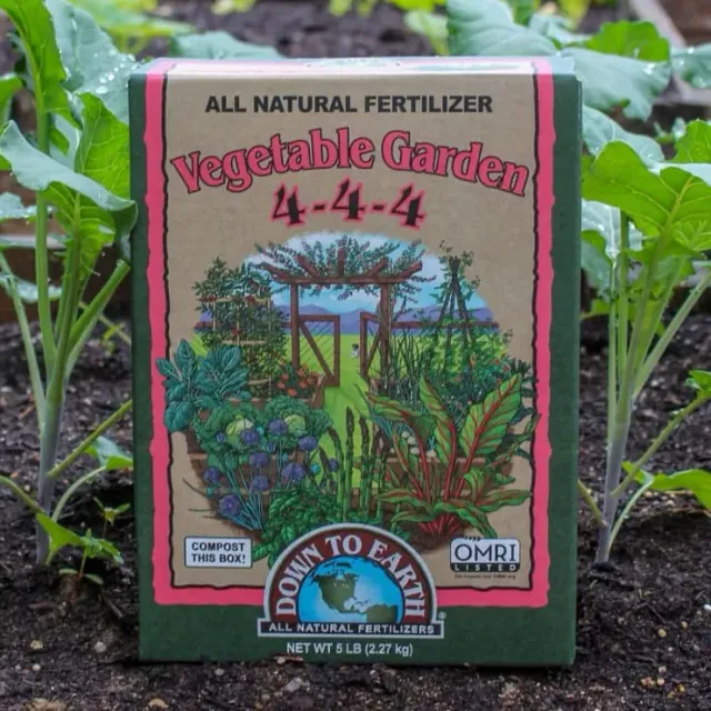 Down to Earth Vegetable Garden 4-4-4 Fertilizer 5 LB Organic