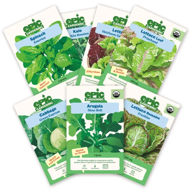 Epic Gardening Eat Your Greens Vegetable Seeds Bundle