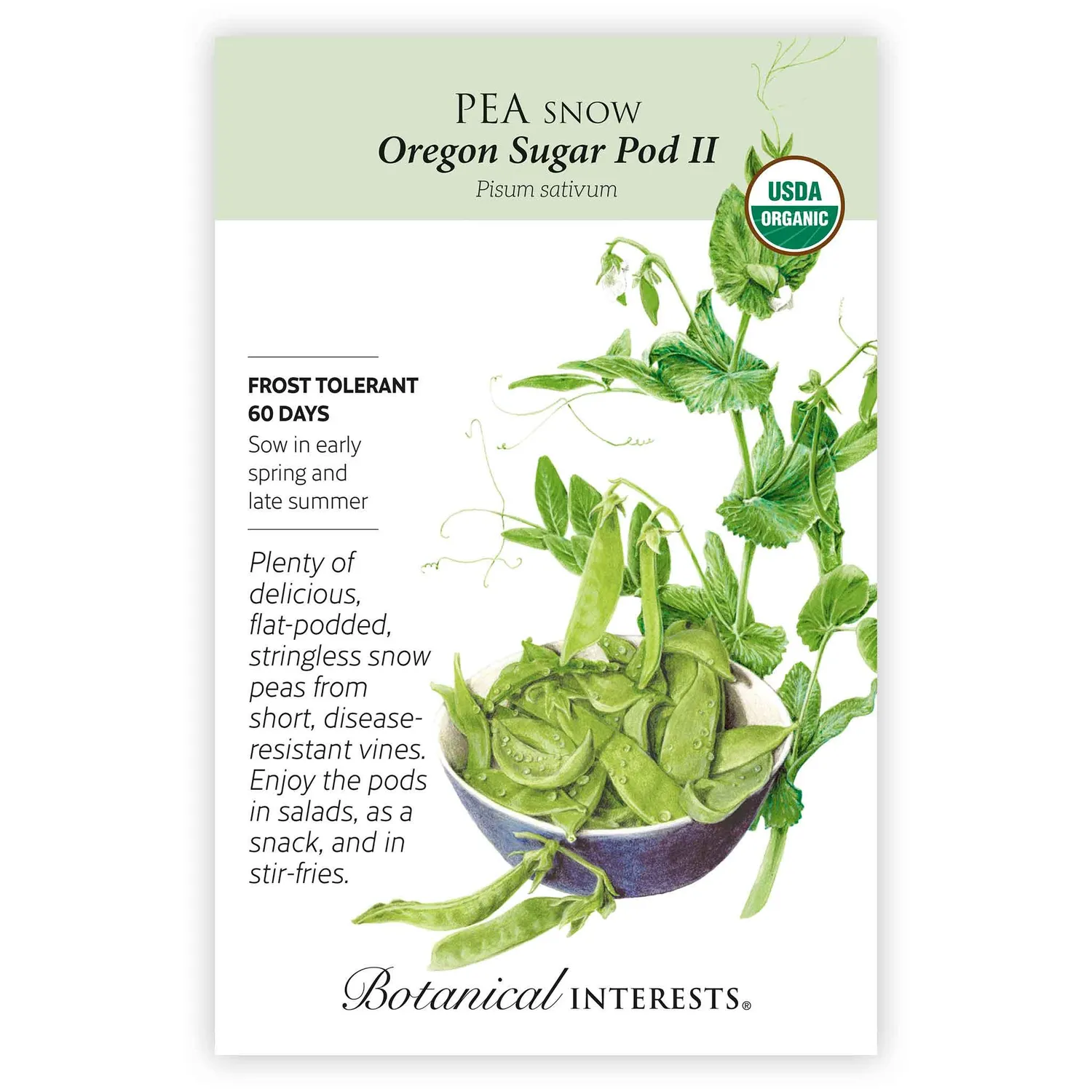 Epic Gardening Oregon Sugar Pod II Snow Pea Seeds