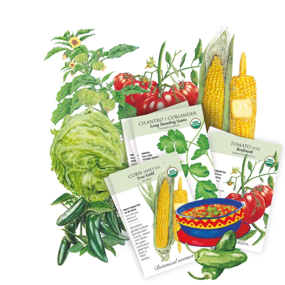 Epic Gardening Taco Night Seed Bundle 7 Variety Dinner Garden