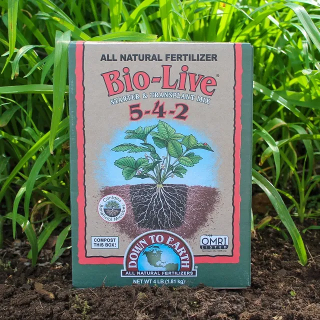 Down to Earth Bio-Live Fertilizer 5-4-2 4 LB OMRI Listed