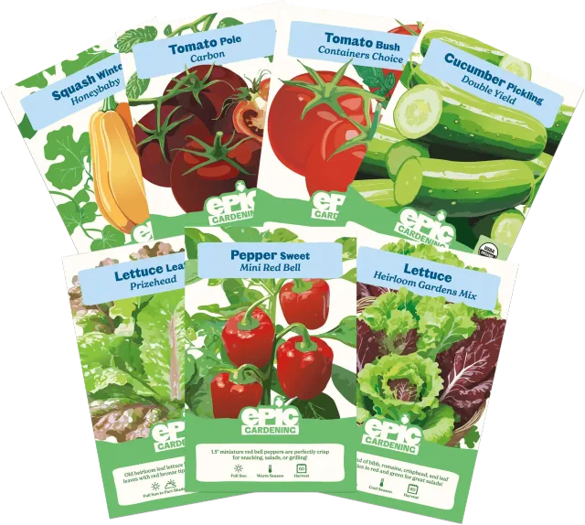 Epic Gardening Epic Veggie Seed Bundle 8-Variety