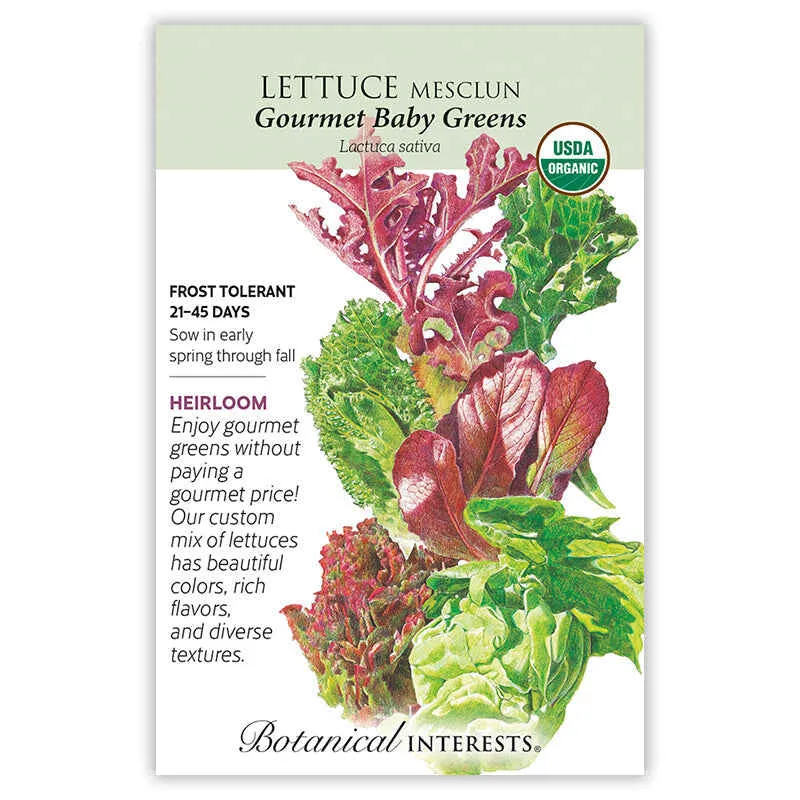 Epic Gardening Gourmet Baby Greens Mesclun Lettuce Seeds