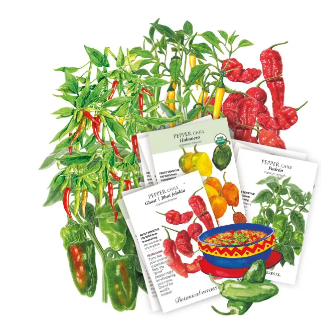 Epic Gardening Heatwave Seed Bundle Hot Pepper Collection